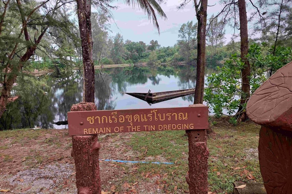 remains of the tin dredging khao lampi hat thai mueang national park