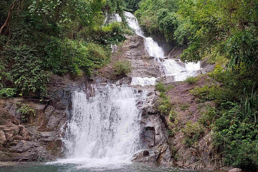 lampi waterfall khao lak thailand
