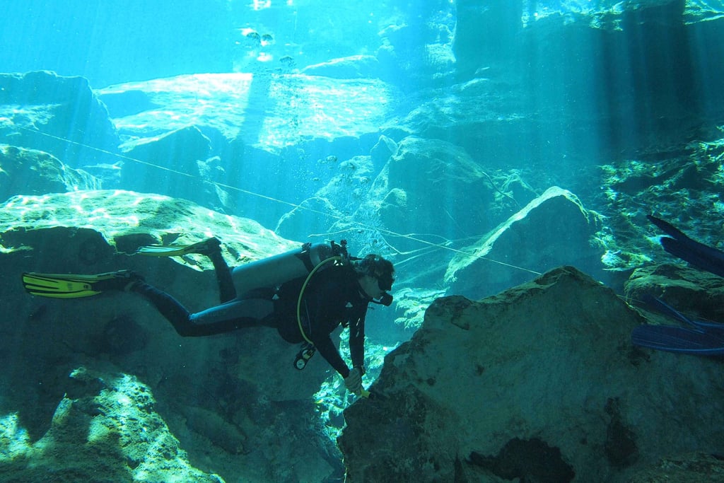 mexico chac mool cenote diving kukulcan