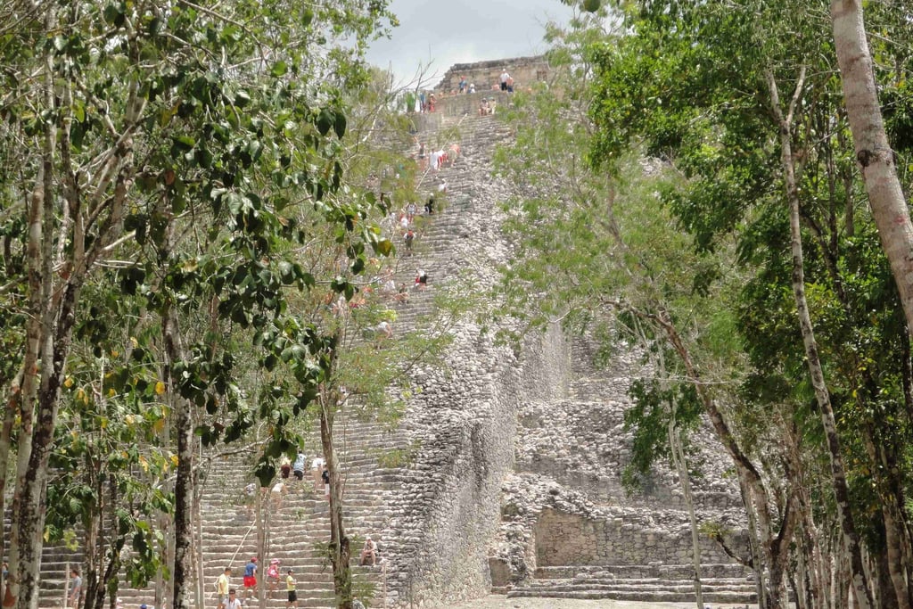 mexico coba nohoch mul pyramid