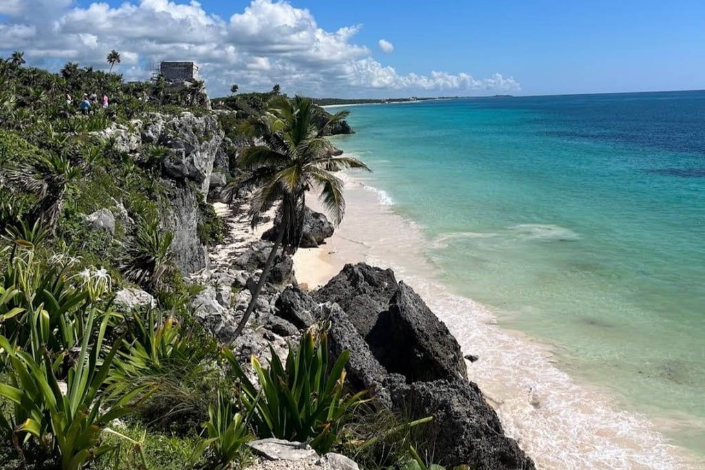 mexico tulum playa ruinas beach