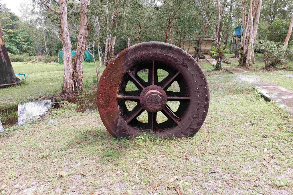 remains of the tin dredging khao lampi hat thai mueang national park
