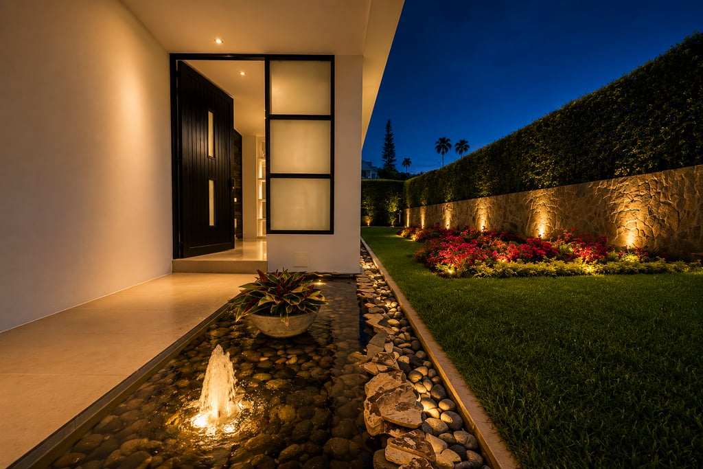 Entrada de Casa Campestre Contemporánea en Cerritos Pereira