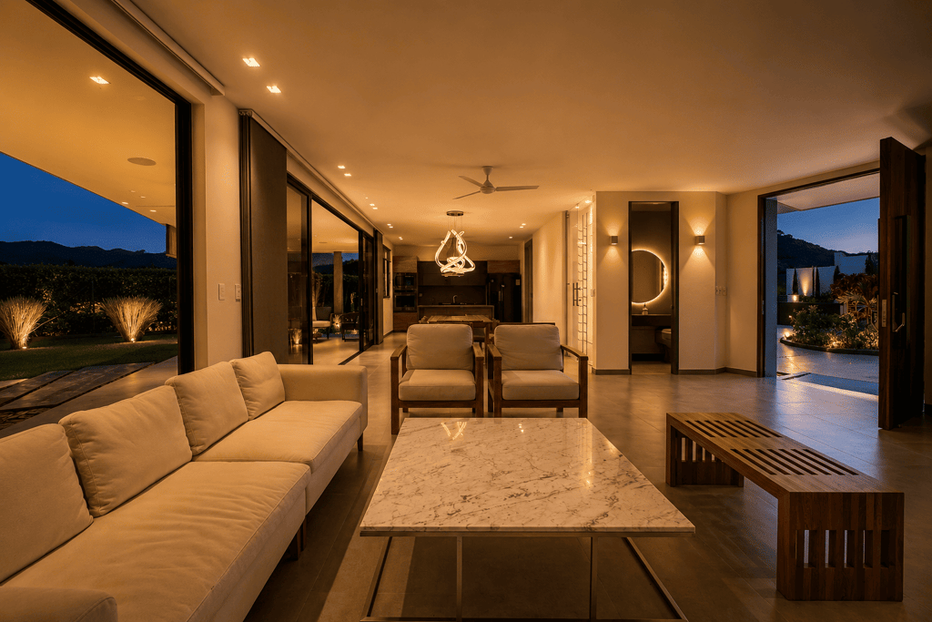 Interior de Casa Campestre de Lujo en Combia Pereira