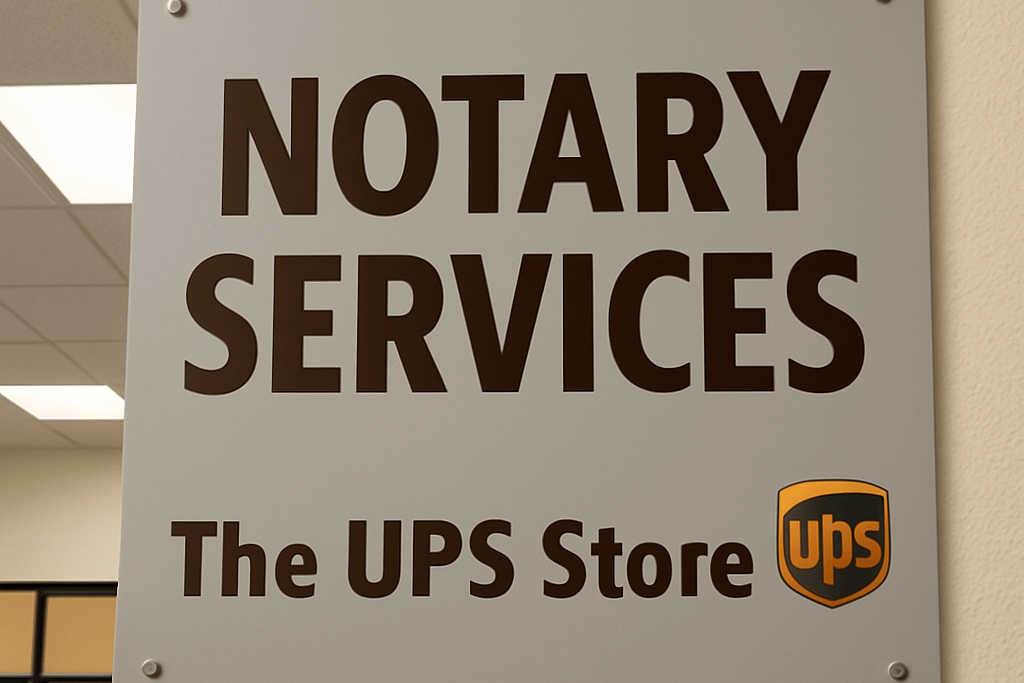 Notary Services at UPS