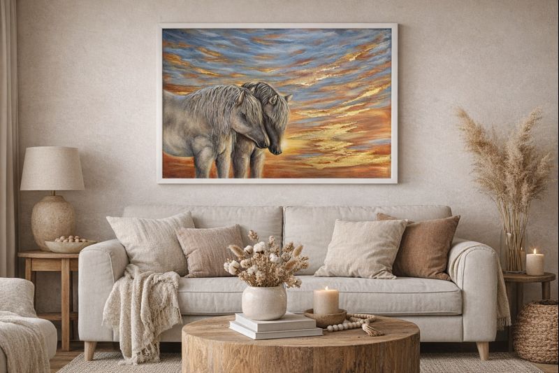 Large Original Wall art for Indian living rooms