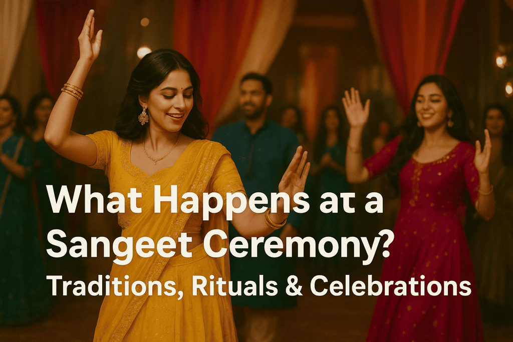 what happens in a sangeet ceremony? traditions, rituals & celebrations