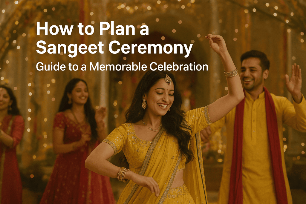 how to plan a sangeet ceremony: ultimate guide to a memorable celebration