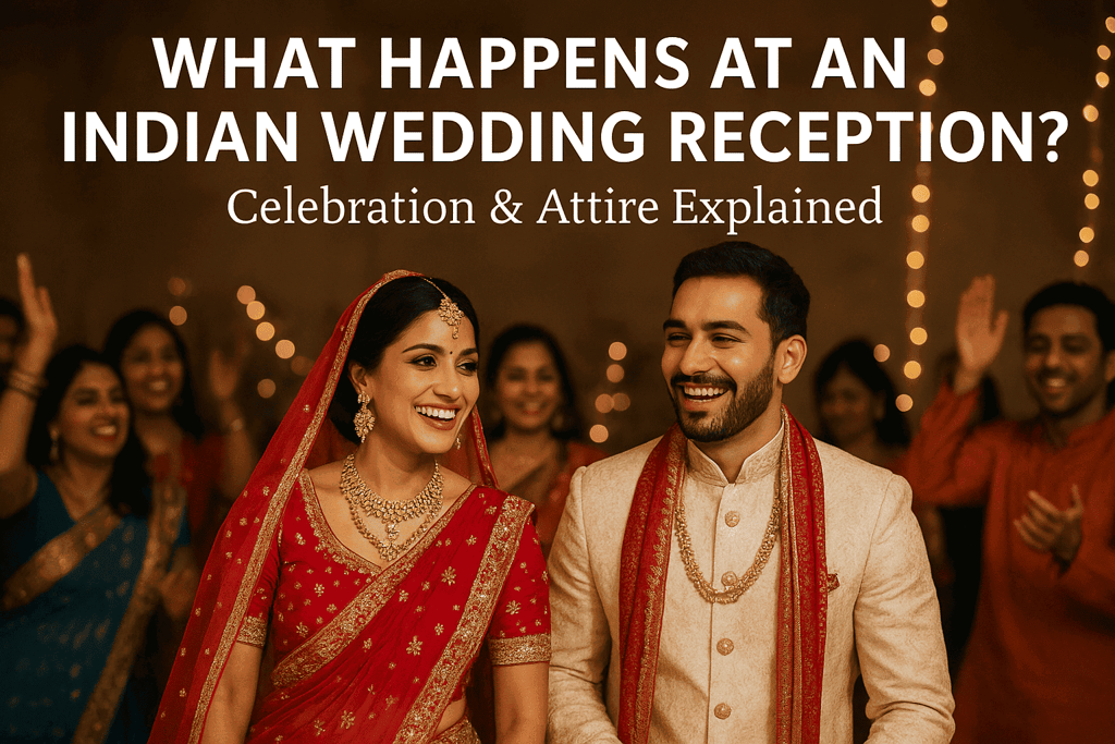 what happens at an indian wedding reception? celebrations & attire explained