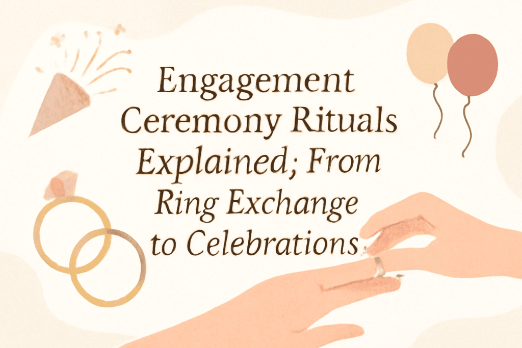 engagement ceremony rituals explained: from ring exchange to celebrations
