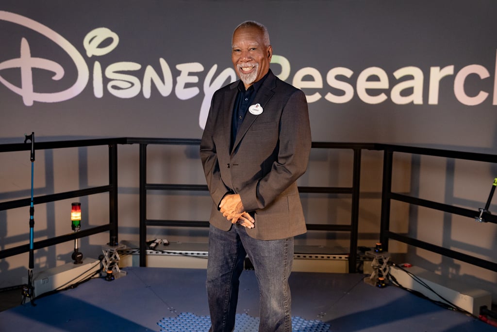 Disney Imagineer and researcher, stands in the Disney Research lab.