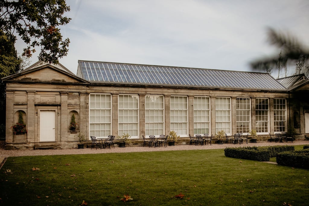 country wedding venue with big windows