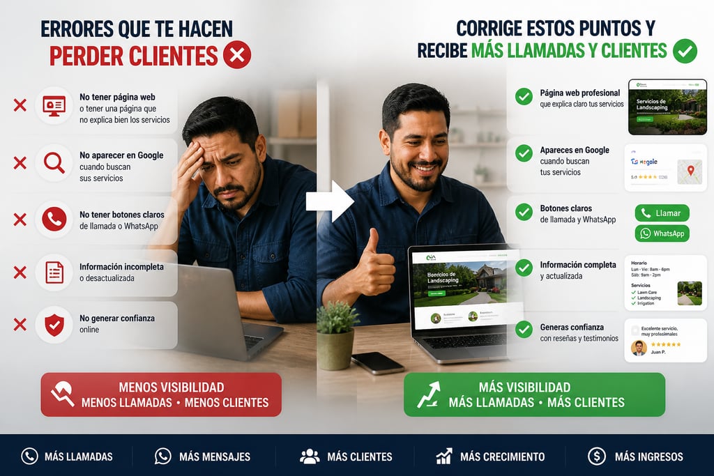 errores que hacen perder clientes y como conseguir mas llamadas en tu negocio