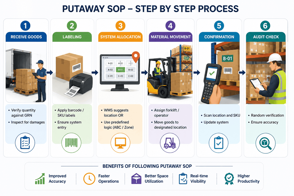 Putaway SOP step by step process
