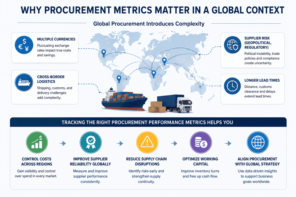 Visual explanation of why procurement metrics are crucial
