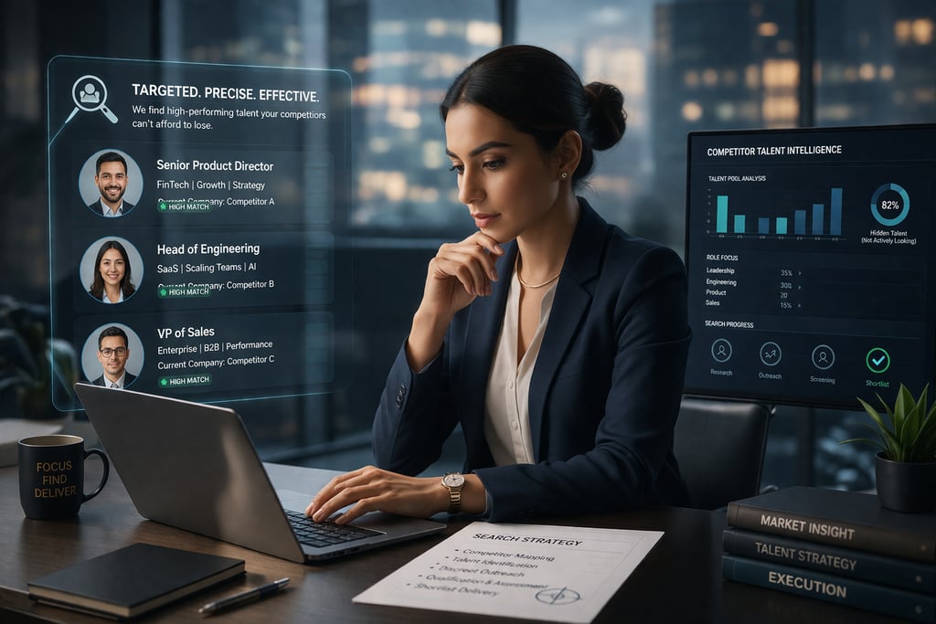 Targeted headhunting and talent mapping process