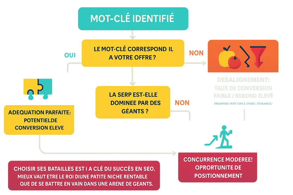 Infographie SEO : mots-clés