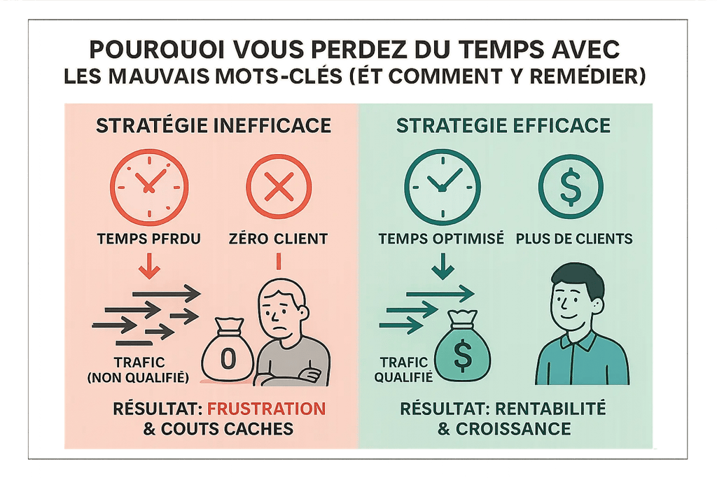 Infographie SEO : pourquoi vous perdez du temps avec les mauvais mots-clés