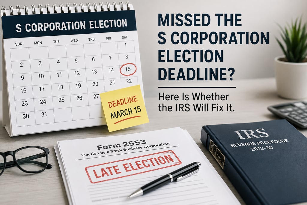 S-Corp Late Election