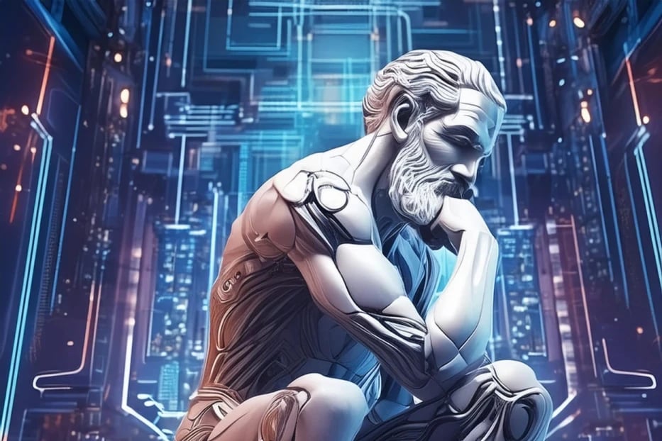 a statue of a man sitting on a bench