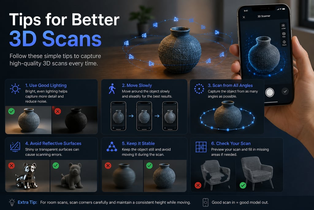Tips for Better 3D Scans