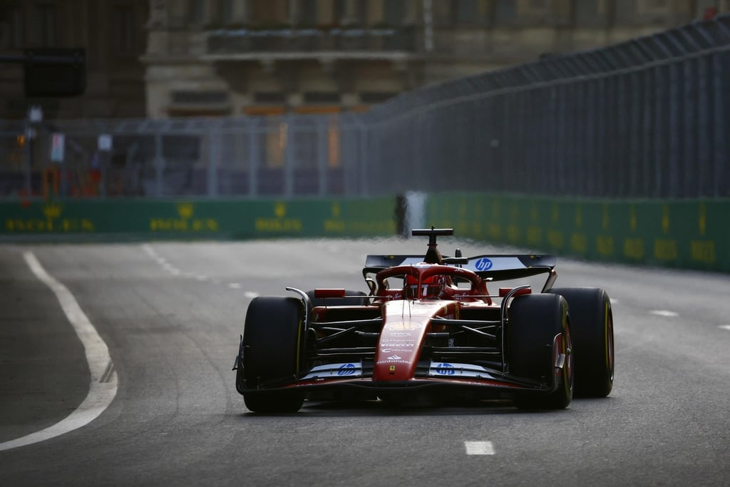 Charlesas Leclercas Ferrari F-1