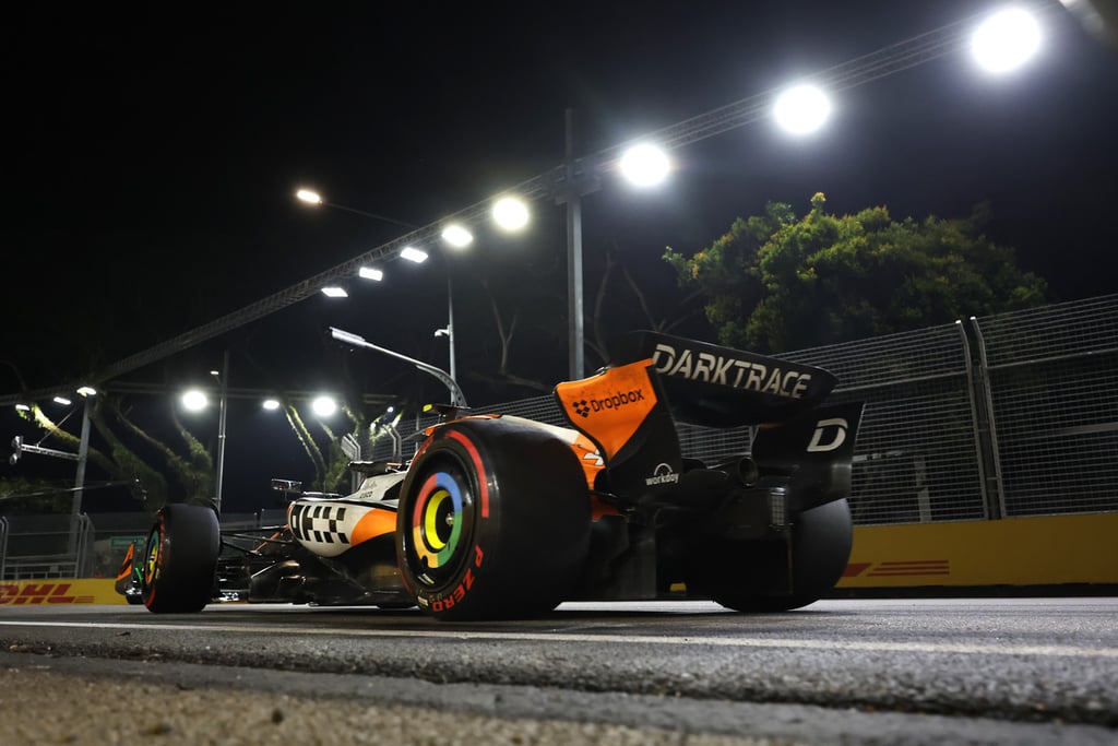 Lando Norrisas McLaren Singapūras Formulė-1
