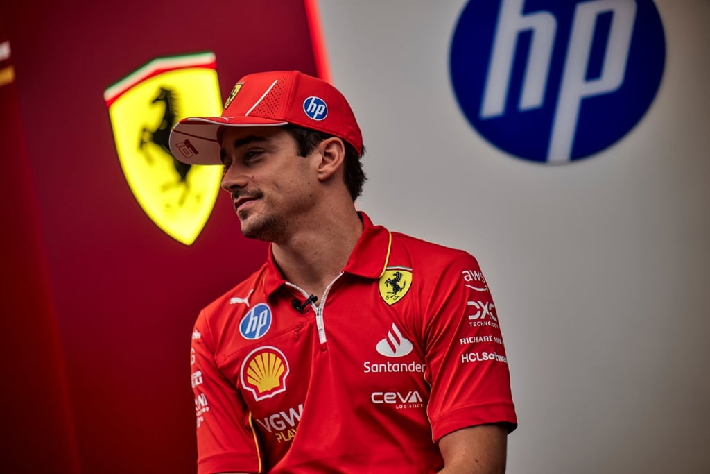 Charlesas Leclercas Ferrari Formulė-1