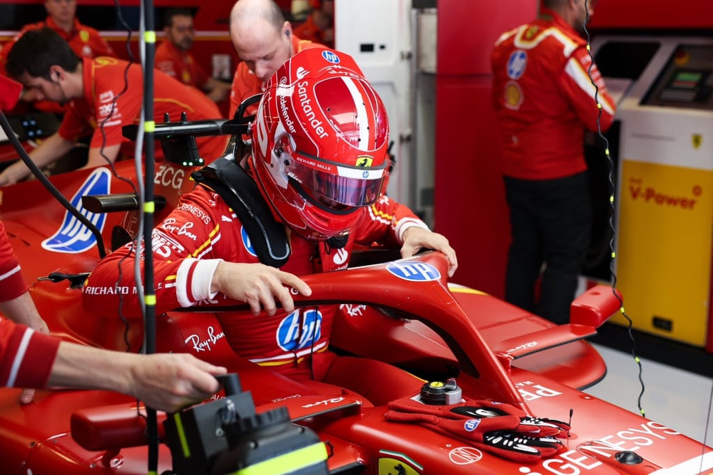 Charlesas Leclercas Ferrari Formulė-1