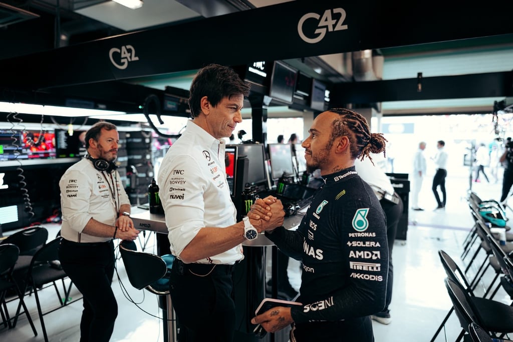 Toto Wolffas Lewisas Hamiltonas Formulė-1