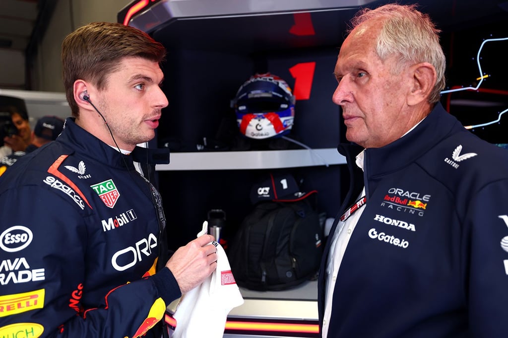 Maxas Verstappenas Helmutas Marko