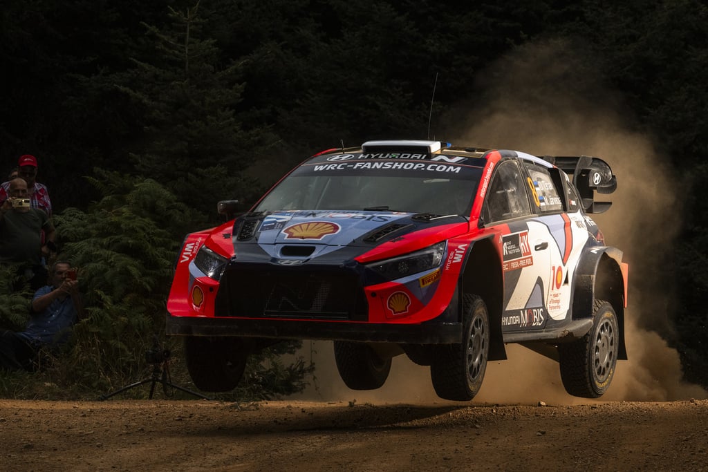 Ottas Tanakas Hyundai WRC ralis