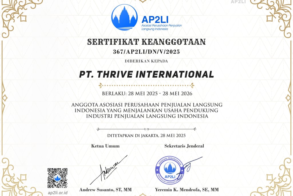 AP2LI Certificate