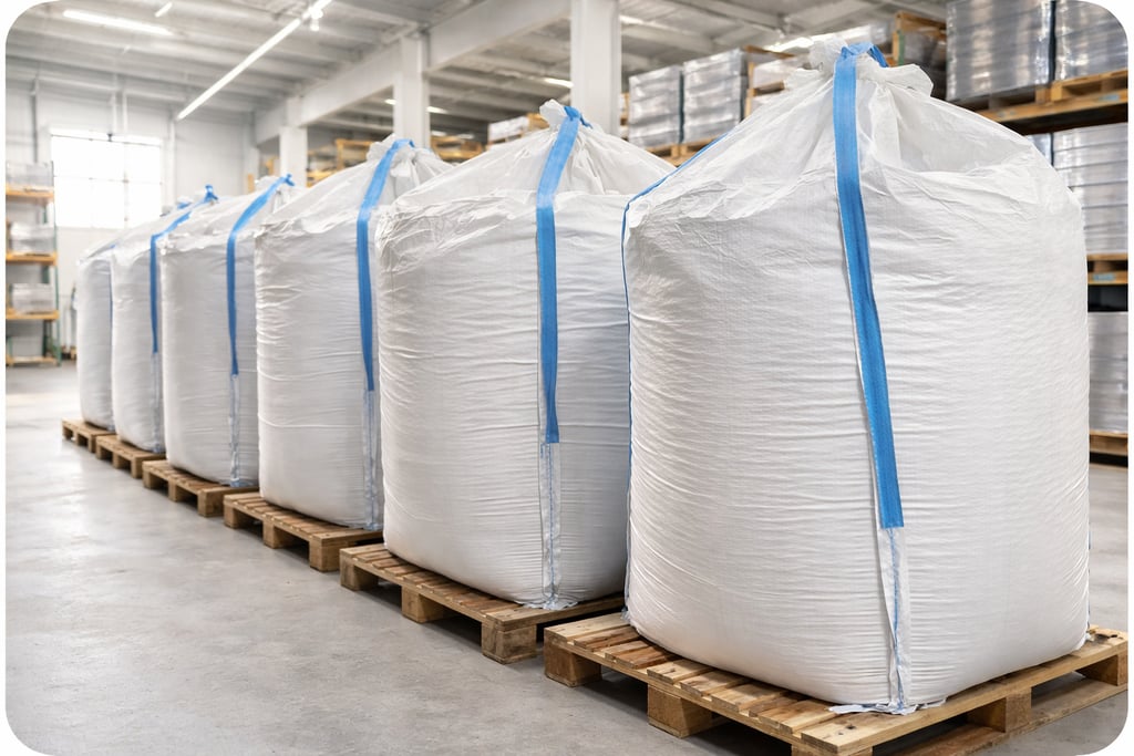 Big bags in warehouse