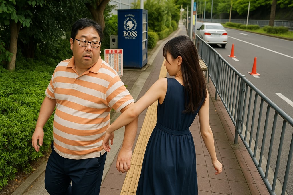 堺市南区茶山台で発生した女性にわざとぶつかる不審者事案をイメージした場面｜堺市のニュースならサカイタイムズ