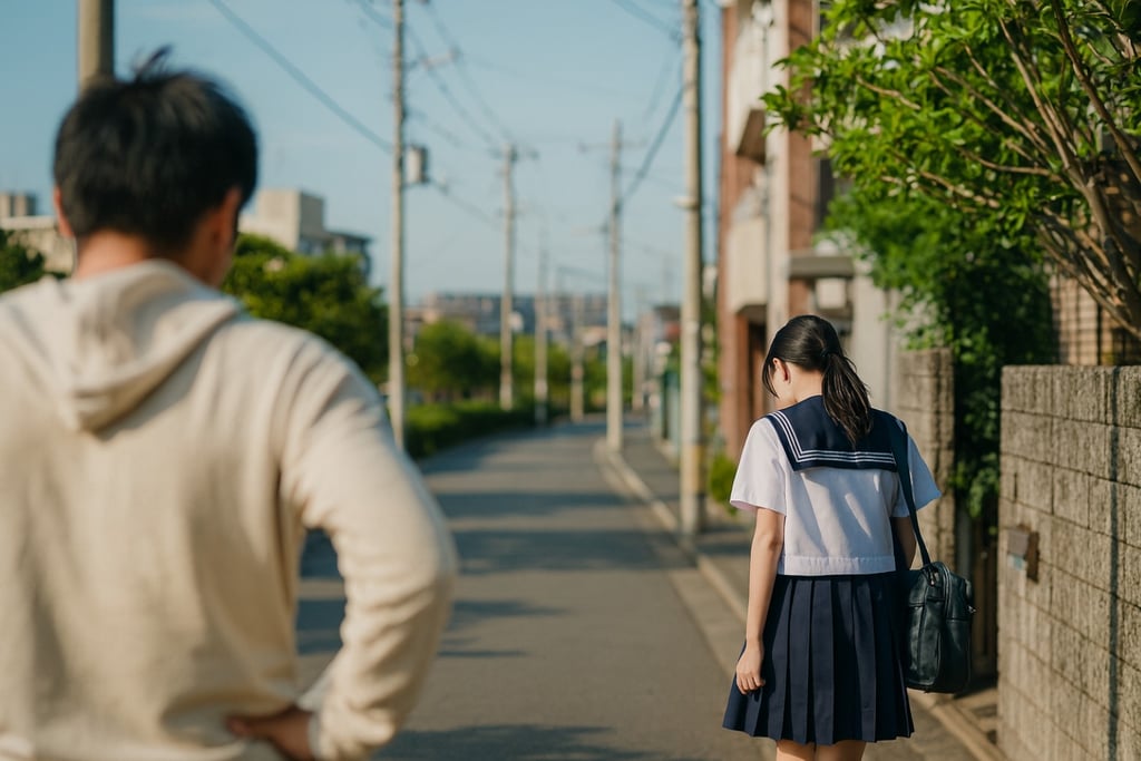 通学途中の女子中学生に対し公然わいせつ事件を起こす不審者のイメージ画像｜堺市のニュースならサカイタイムズ