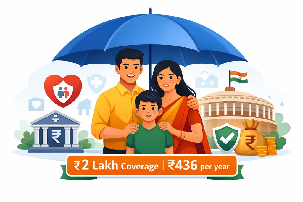 PMJJBY insurance scheme India government life insurance scheme benefits and coverage