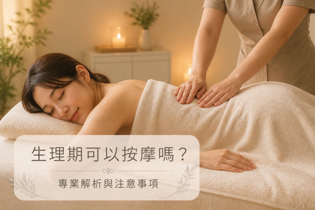生理期期間溫和按摩示意圖, 經期期間選擇溫和按摩有助放鬆與舒緩不適