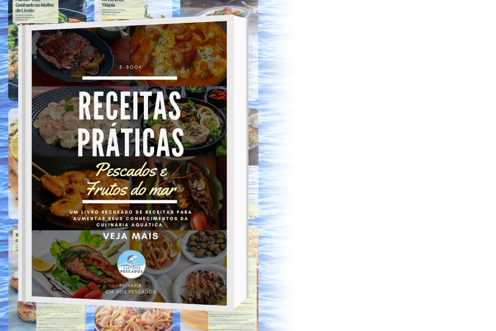 E-book de receitas de Pescados e Frutos do Mar