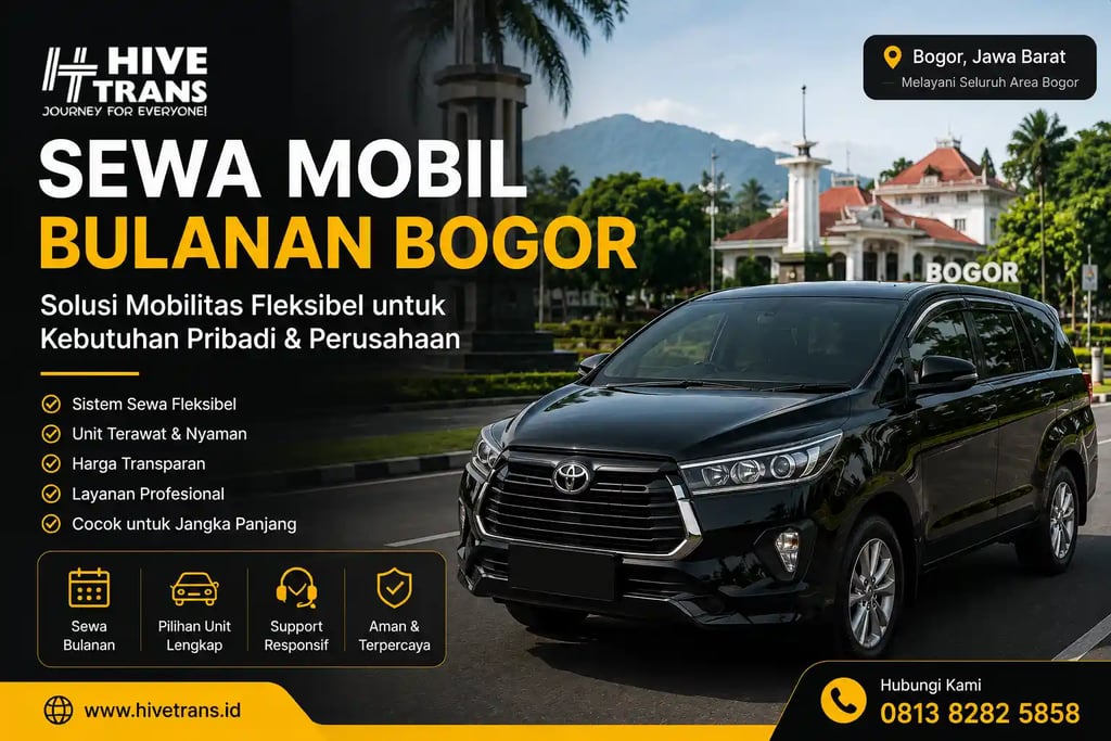 sewa mobil bulanan bogor