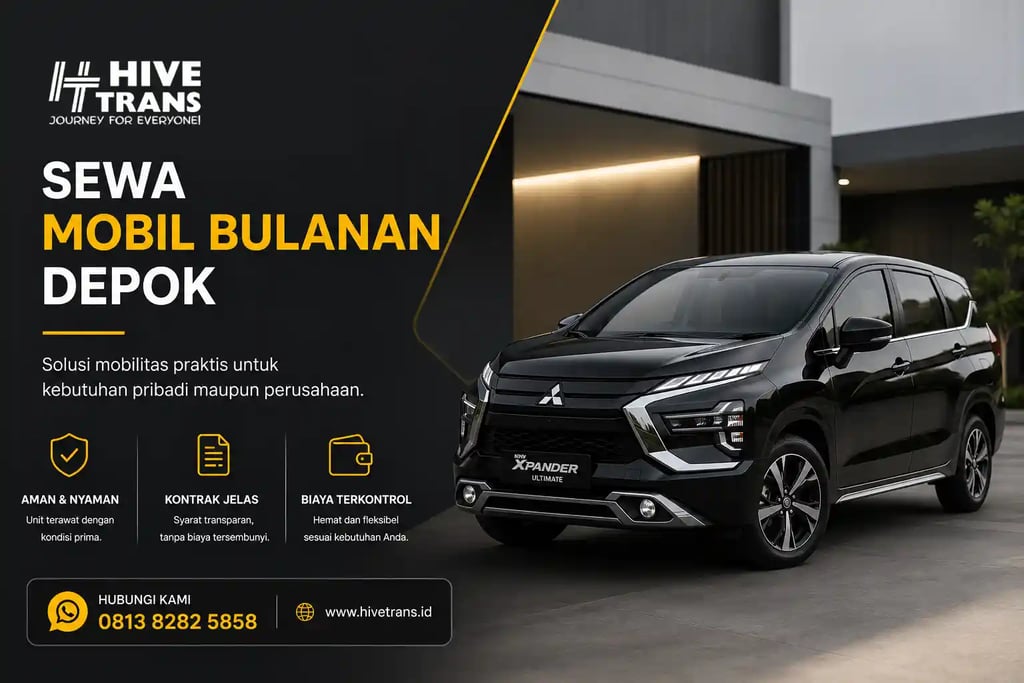 sewa mobil bulanan Depok