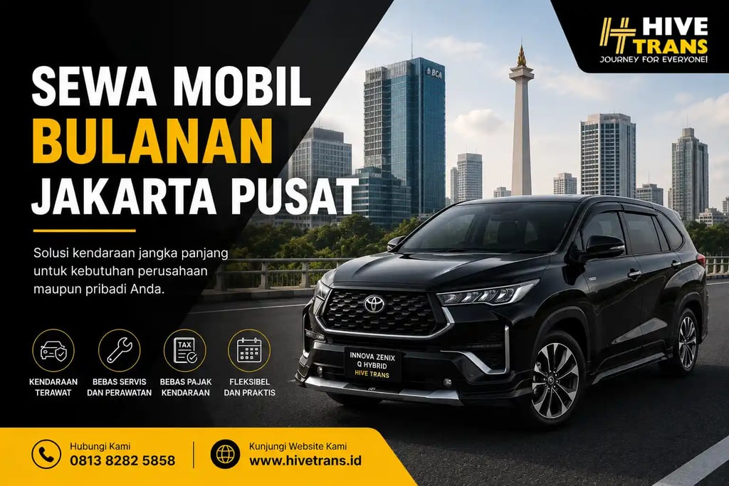 Sewa Mobil Bulanan Jakarta Pusat