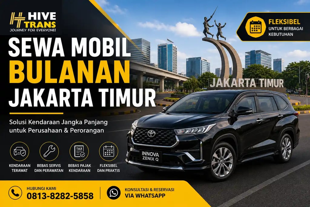 Sewa Mobil Bulanan Jakarta Timur