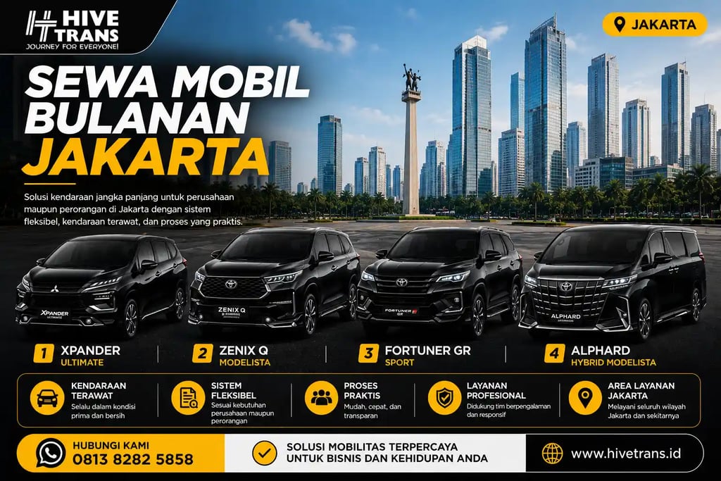 Sewa Mobil Bulanan Jakarta
