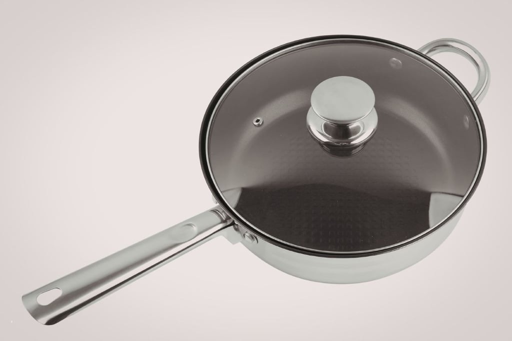 Is HexClad cookware non toxic — dark nonstick pan with glass lid