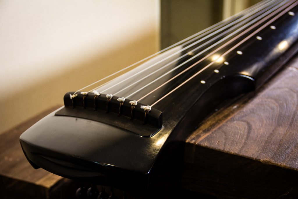Chinese string instrument close-up at Toronto Chinese Music School