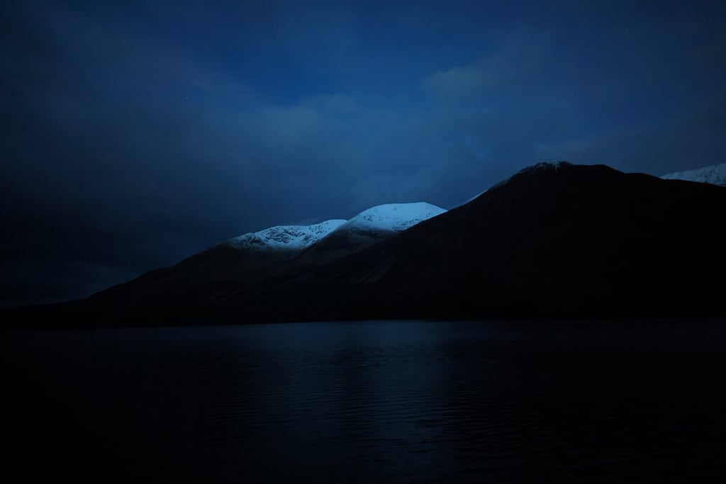 Coire Glas and Loch Lochy in Scotland