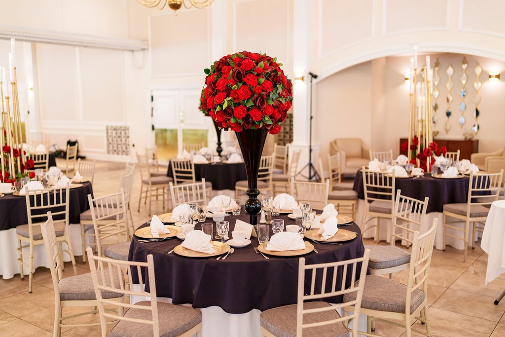 a bride and groom are getting married 