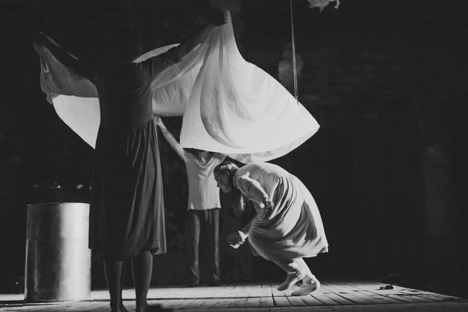 a man and woman in a dance pose