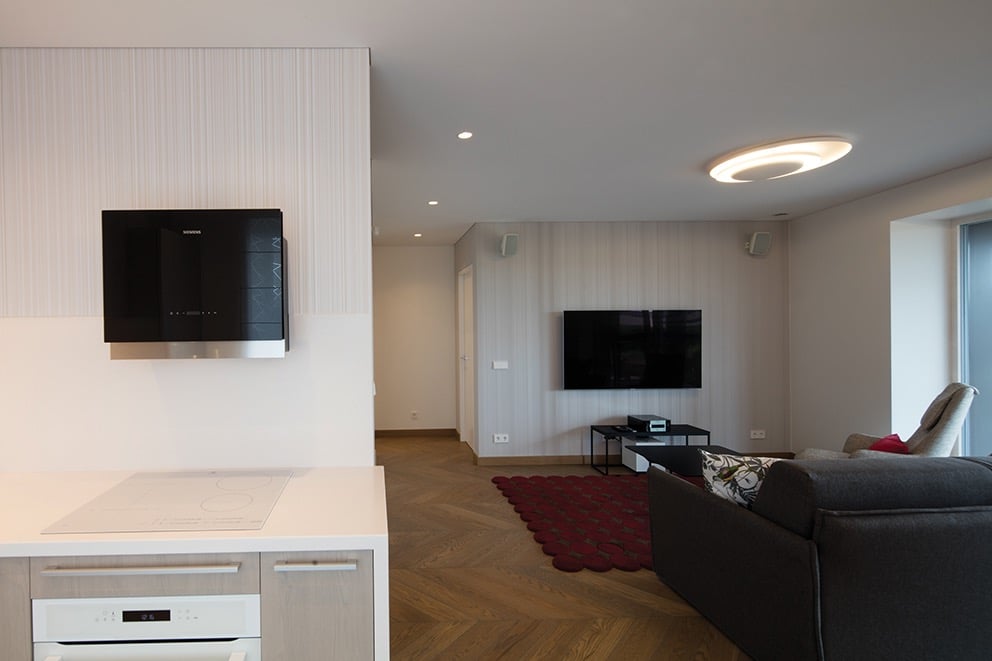 vinilinės sienų dangos interjere